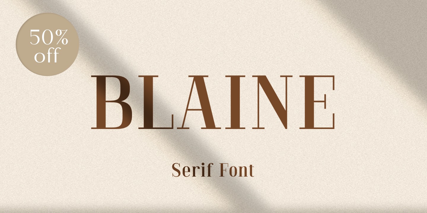 Beispiel einer Blaine-Schriftart #12